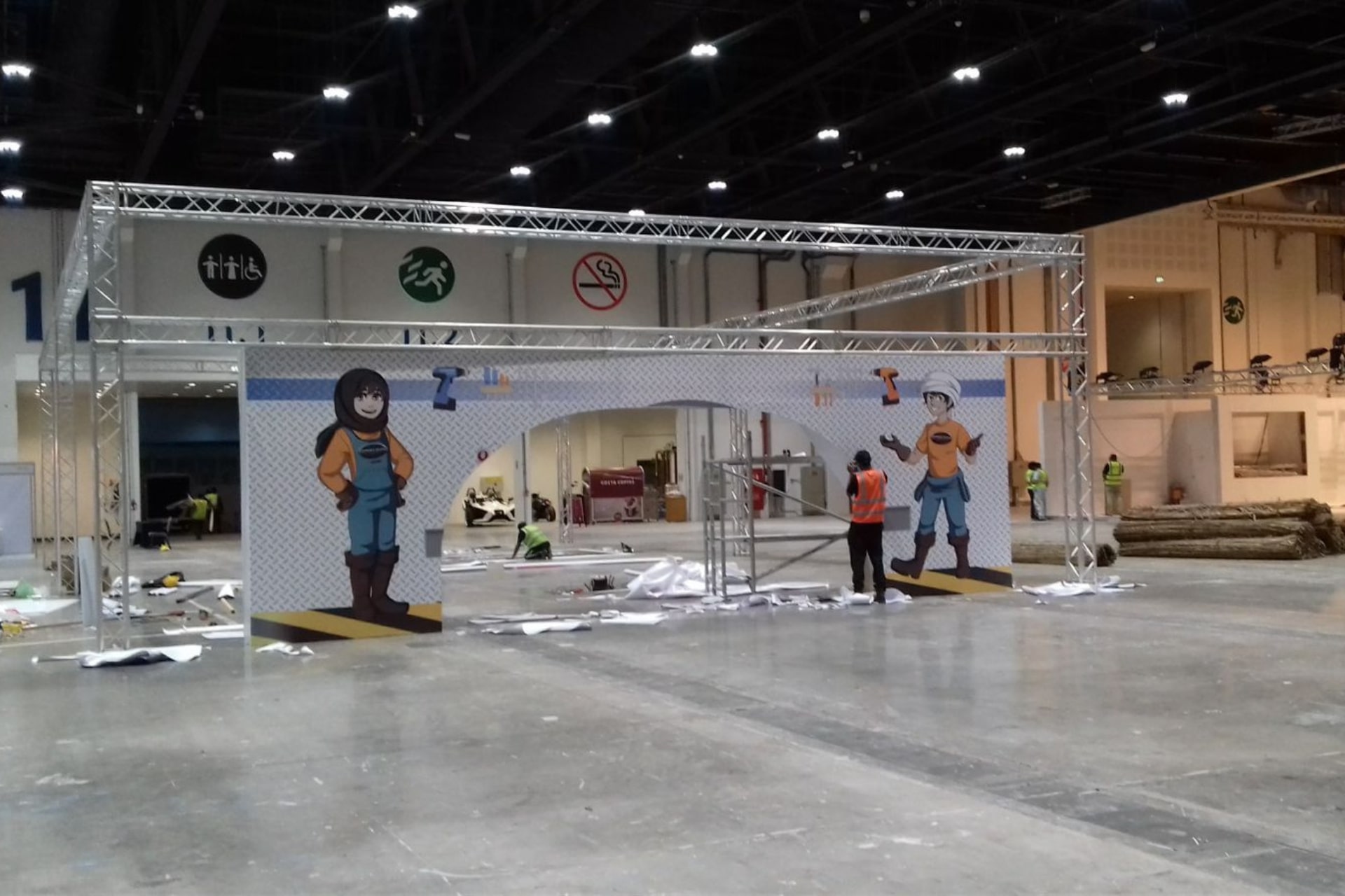 Back Drop & Stage Setup